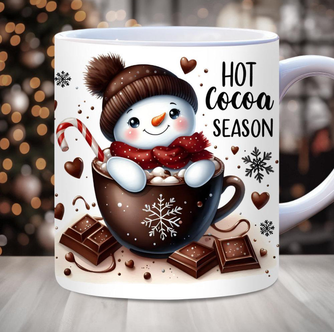 Cozy Snowman HOT COCO Season 11oz Mug