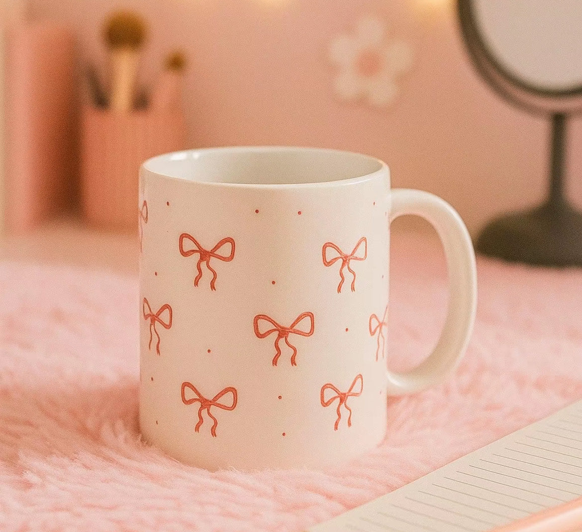 Cute Pink Bow 11oz Ceramic Mug