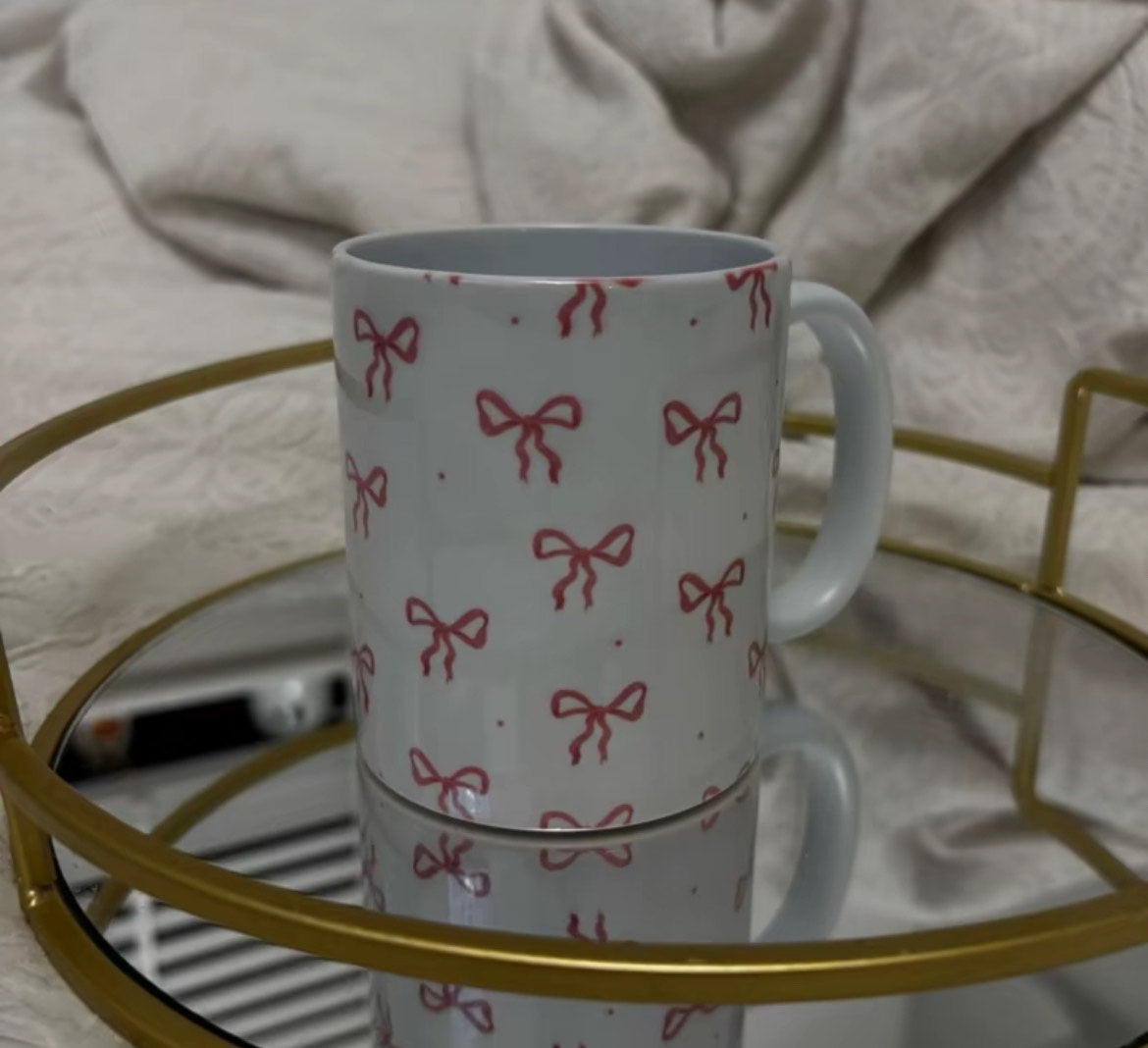 Cute Pink Bow 11oz Ceramic Mug