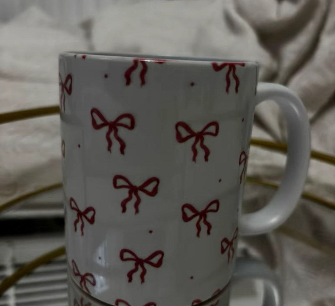 Cute Pink Bow 11oz Ceramic Mug