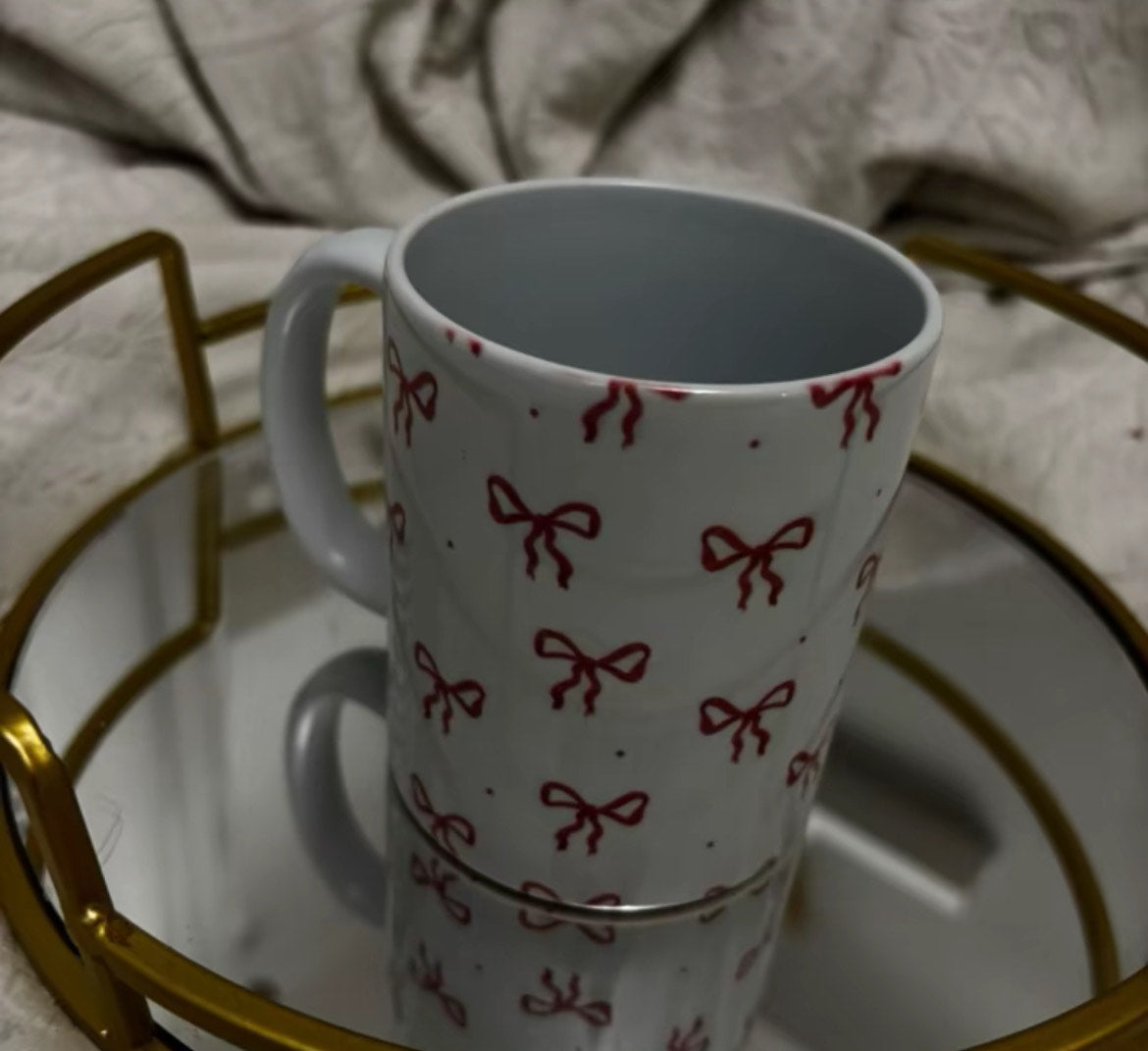 Cute Pink Bow 11oz Ceramic Mug