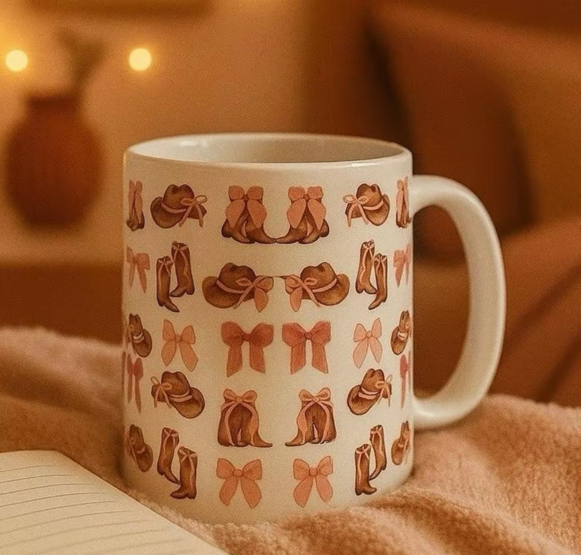 Cutesy Pink design 11oz Ceramic mug!