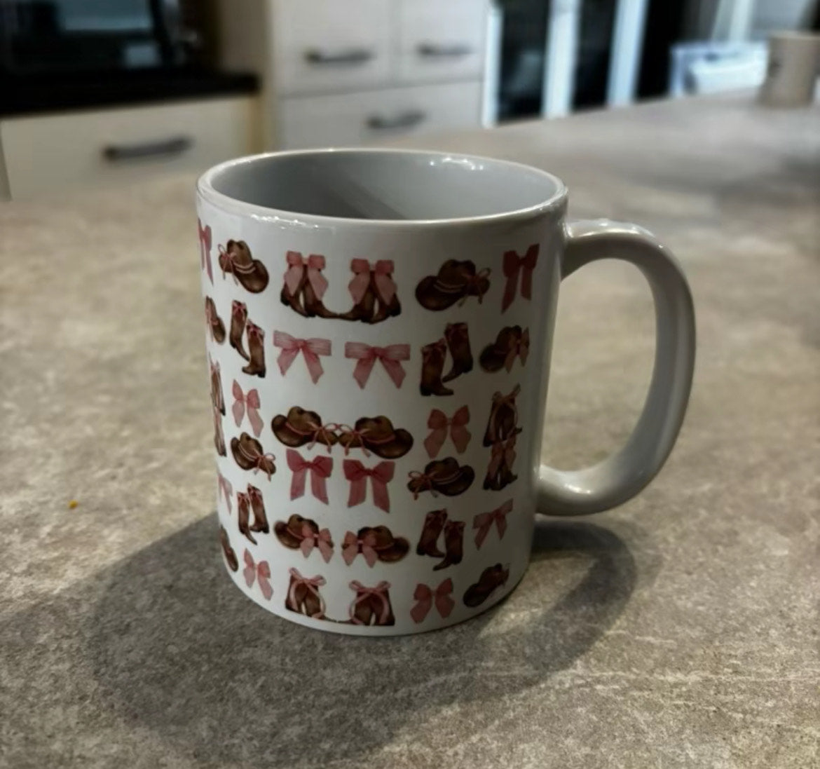 Cutesy Pink design 11oz Ceramic mug!