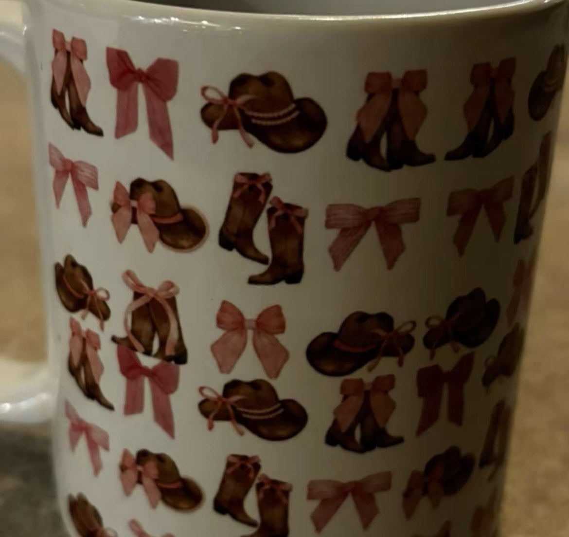 Cutesy Pink design 11oz Ceramic mug!