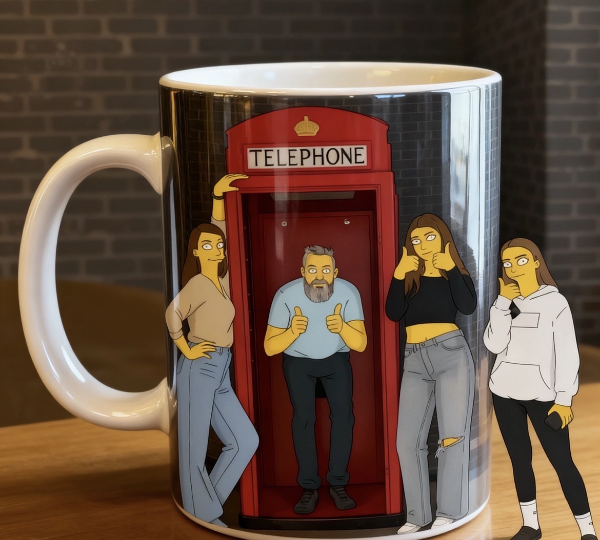 Turn your Photo into a cartoon mug!